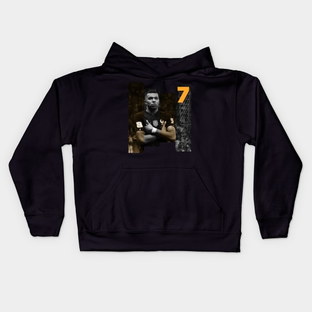 Mbappe 7 Kids Hoodie by Aloenalone